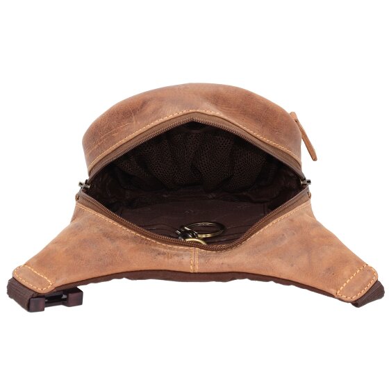 Greenburry Sac banane Vintage Biker en cuir 20 cm