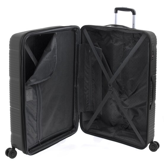 Gladiator 0800 4 roulettes Trolley 76 cm avec soufflet d'extension