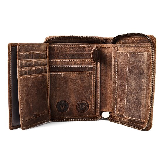 Greenburry Huntsman Porte-monnaie Protection RFID Cuir 10 cm