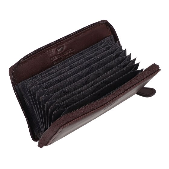 Braun Büffel Arezzo Étui pour cartes de crédit Protection RFID Cuir 11.5 cm