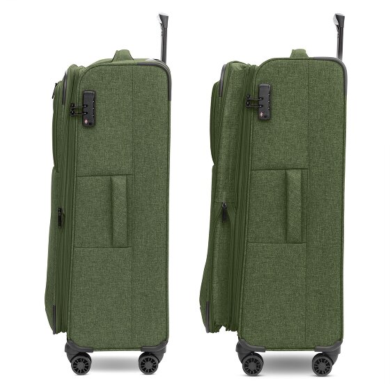 Redolz Essentials 12 LARGE 4 roulettes Trolley 79 cm avec soufflet d'extension