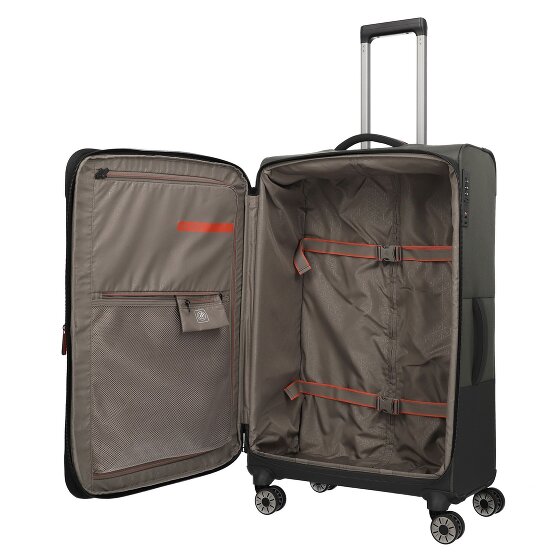 Travelite Crosslite 5.0 4 roulettes Trolley L 77 cm avec soufflet d'extension