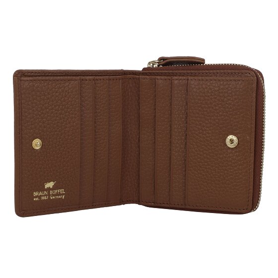 Braun Büffel Asti Porte-monnaie Protection RFID Cuir véritable 10 cm