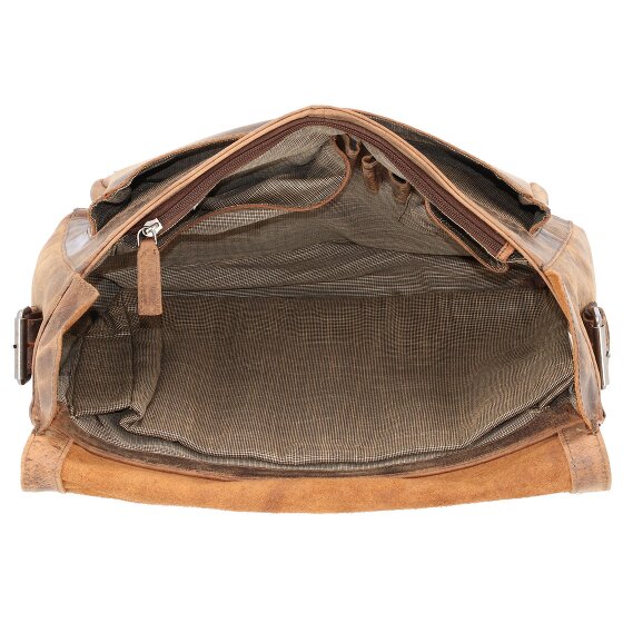 Pride and Soul Ben Sac à bandoulière en cuir 33 cm Compartiment pour ordinateur portable