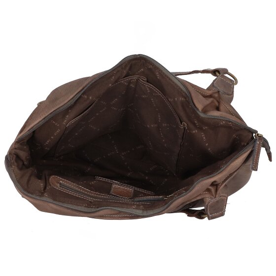 Greenland Nature Femi & Nine Sac à bandoulière en cuir 38 cm