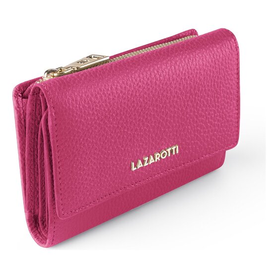 Lazarotti Porte-monnaie « Bologna » en cuir XL avec compartiment à fermeture éclair sur tout le pourtour, Cuir, 14 cm