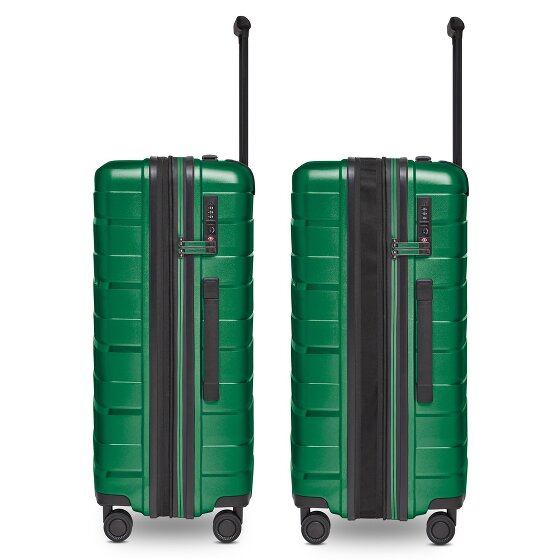 Bergpfeil Travel Set de valises à 4 roulettes 3 pièces avec soufflet extensible