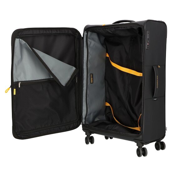 Mandarina Duck Eco Coated 4 roulettes Trolley L 78 cm avec soufflet d'extension