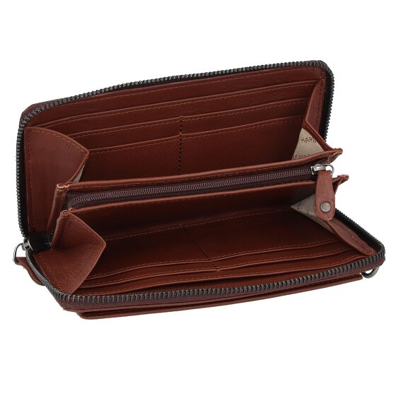 Harbour 2nd Just Pure Pamela Porte-monnaie Protection RFID Cuir véritable 19.5 cm