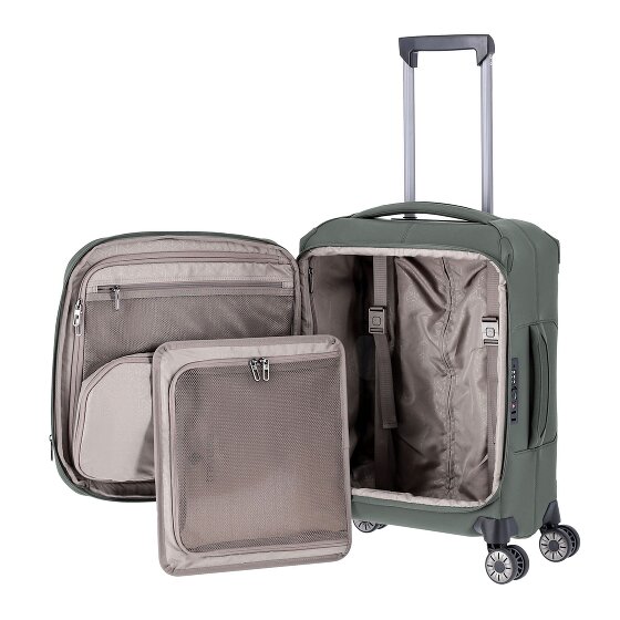 Travelite Priima 4 roulettes Trolley de cabine 55 cm avec soufflet d'extension