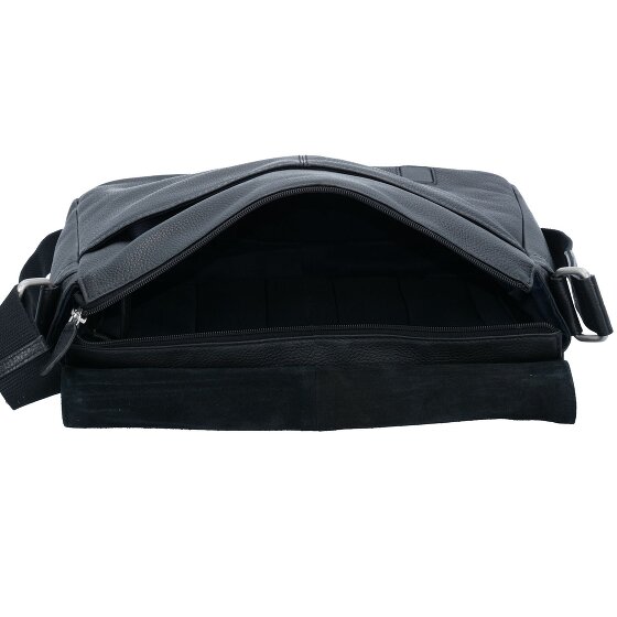 Leonhard Heyden Berlin Messenger Sac à bandoulière en cuir 32 cm Compartiment pour ordinateur portable