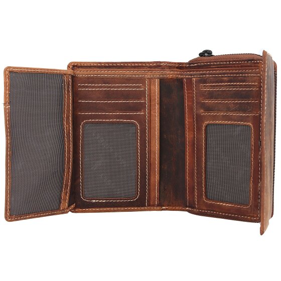 Jack Kinsky Baltimore 512 Porte-monnaie RFID en cuir 14 cm