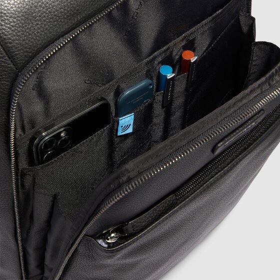 Piquadro Modus Daypack Cuir véritable 42 cm Compartiment ordinateur