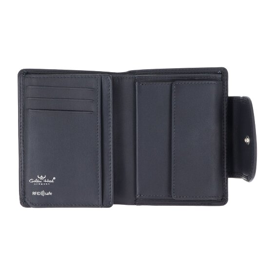 Golden Head Polo Porte-monnaie Protection RFID Cuir véritable 12 cm