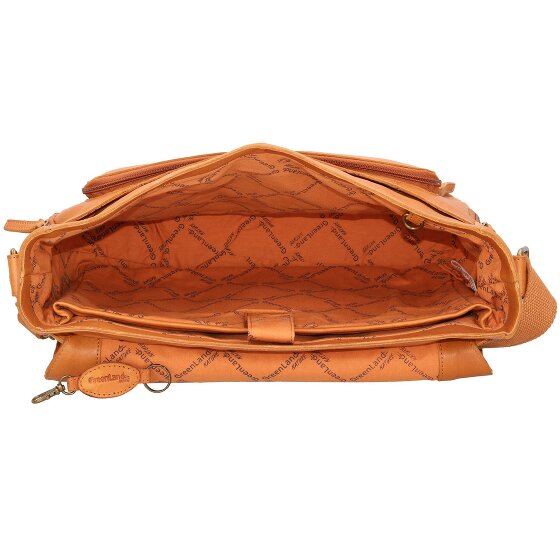Greenland Nature Nature Messenger en cuir, 39 cm, compartiment pour ordinateur portable
