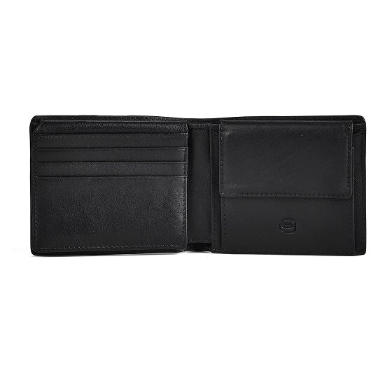 Piquadro Victor Porte-monnaie Protection RFID Cuir véritable 11 cm