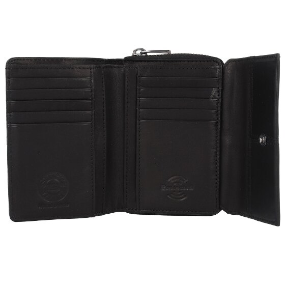 Greenland Nature Black Nappa Porte-monnaie Protection RFID Cuir 13 cm