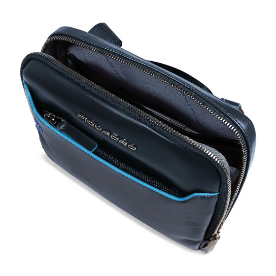 Piquadro Blue Square Sac à bandoulière Cuir véritable 21 cm