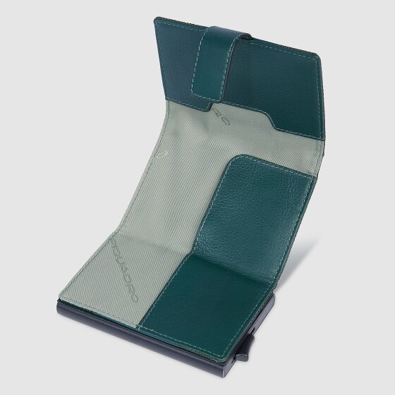 Piquadro PQ-Earth Étui pour cartes de crédit Protection RFID Cuir véritable 6.5 cm