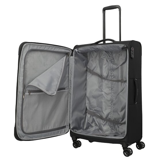 Travelite Umbria 4 roues Valise cabine L 77 cm avec soufflet d'extension