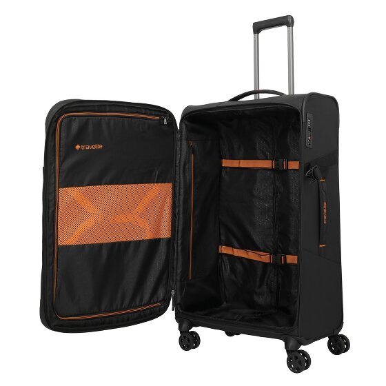 Travelite Briize 4 roulettes Trolley L 78 cm avec soufflet d'extension