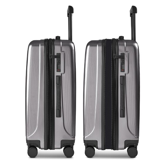 Police New York 4 roues Valise cabine M 62 cm avec soufflet d'extension