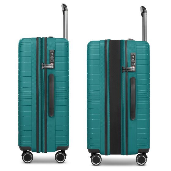 Franky Dallas 3.0 Set de valises à 4 roulettes 3 pièces avec soufflet d'extension