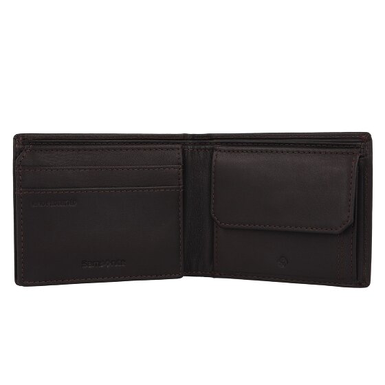 Samsonite Attack 2 Porte-monnaie Protection RFID Cuir véritable 10.5 cm