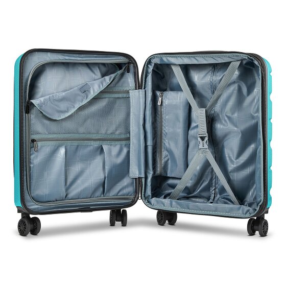 Franky Munich 4.0 4 roues Valise cabine 55 cm Compartiment ordinateur avec soufflet d'extension