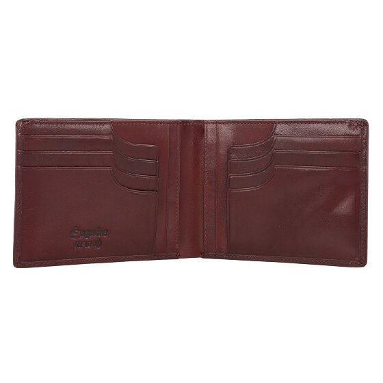 Esquire Toscana Porte-monnaie Protection RFID Cuir 12 cm