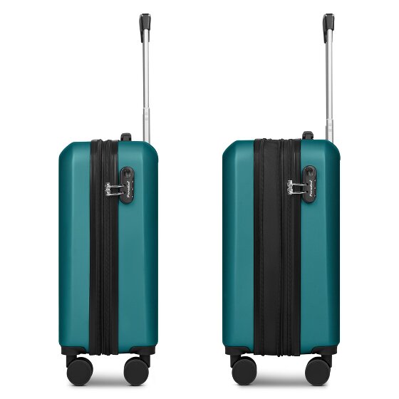 Check.In Paradise 2.0 4 roulettes Trolley de cabine S 55 cm avec soufflet d'extension