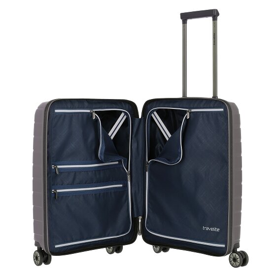 Travelite Air Base 4 roulettes Trolley de cabine 55 cm Compartiment pour ordinateur portable