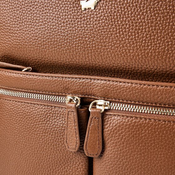 Braun Büffel Hanna Sac à dos professionnel M Cuir véritable 40 cm Compartiment ordinateur