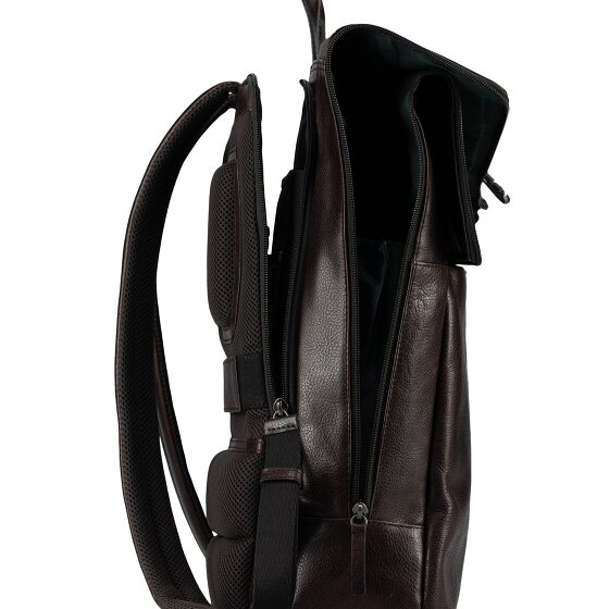 Jost London Daypack Cuir véritable 44 cm Compartiment ordinateur