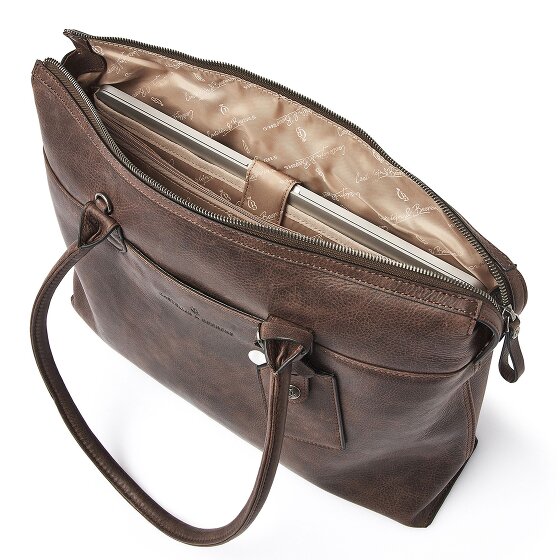 Castelijn & Beerens Carisma Sac à bandoulière RFID en cuir 40 cm Compartiment pour ordinateur portable