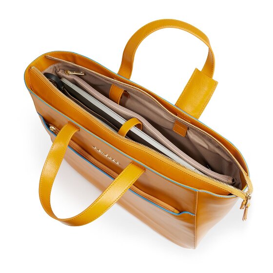 Piquadro Blue Square Sac de shopper Cuir véritable 40 cm