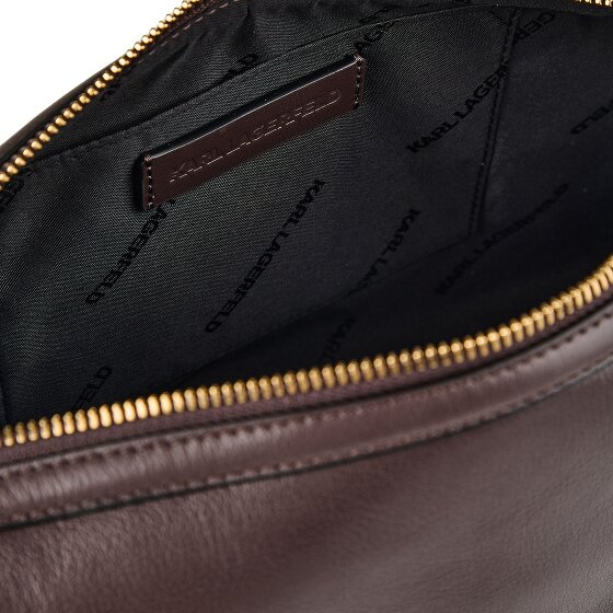 Karl Lagerfeld Autograph Sac à bandoulière Cuir véritable 35 cm