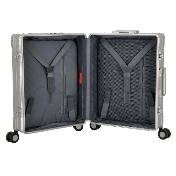 Aleon Valise cabine Domestic à 4 roues en Aluminium, 53 cm, avec compartiment pour ordinateur portable