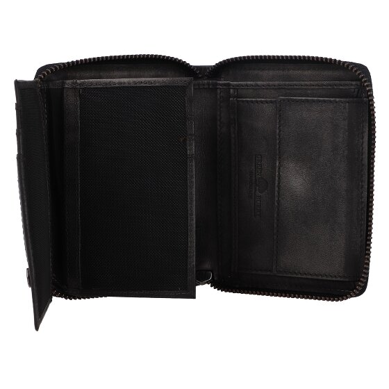 Greenburry Destressed Porte-monnaie Protection RFID Cuir 13 cm