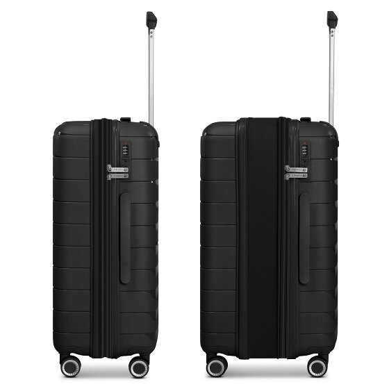 Franky London 4 roulettes Set de valises 3 pièces avec soufflet d'extension