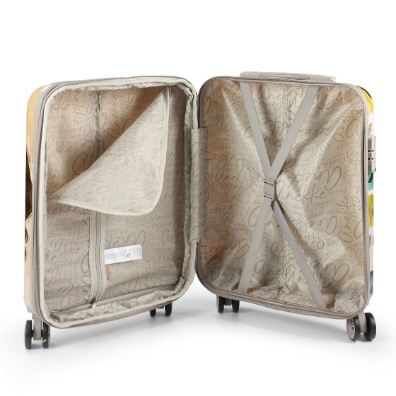 Anekke Muse 4 roulettes Trolley de cabine 55 cm avec soufflet d'extension