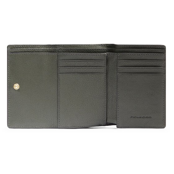 Piquadro Patricia Porte-monnaie Protection RFID Cuir véritable 9 cm