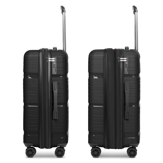d&n Travel Line 4300-Plus 4 roulettes Trolley M 65 cm avec soufflet d'extension