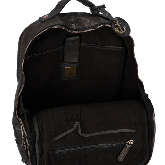 Harbour 2nd Blake Daypack Cuir véritable 38 cm Compartiment ordinateur
