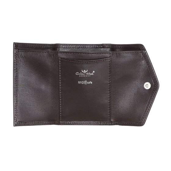 Golden Head Polo Porte-monnaie Protection RFID Cuir véritable 10 cm
