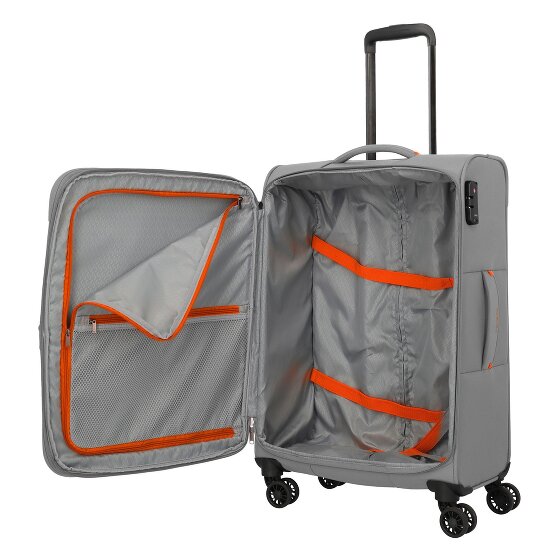 Travelite Umbria 4 roulettes Trolley M 67 cm avec soufflet d'extension