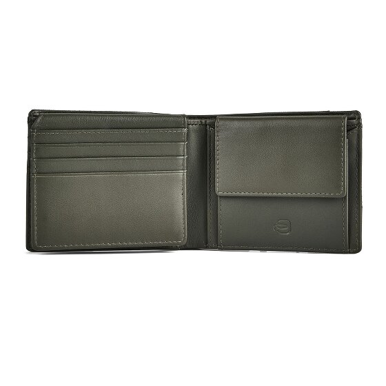 Piquadro Sync Porte-monnaie Protection RFID Cuir véritable 11 cm