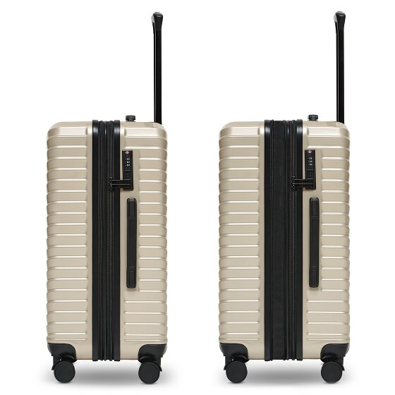 Redolz Essentials 18 4 roulettes Set de valises 3 pièces avec soufflet d'extension