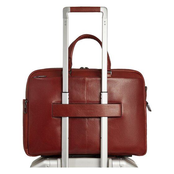 Piquadro Solm Attaché-case Cuir véritable 42 cm Compartiment ordinateur