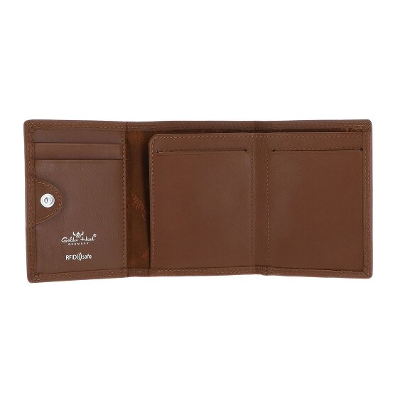 Golden Head Polo Porte-monnaie Protection RFID Cuir véritable 10 cm